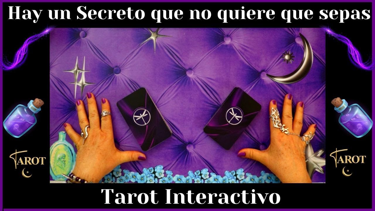 ⚠️NO QUIERE QUE TE ENTERES ⚠️GUARDA UN SECRETO QUE NO QUIERE DECIRTE❤️TAROT INTERACTIVO❤️AMOR❤️