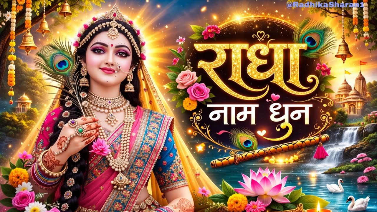 ।। राधा नाम ।। Peaceful Radha naam - 1 hour