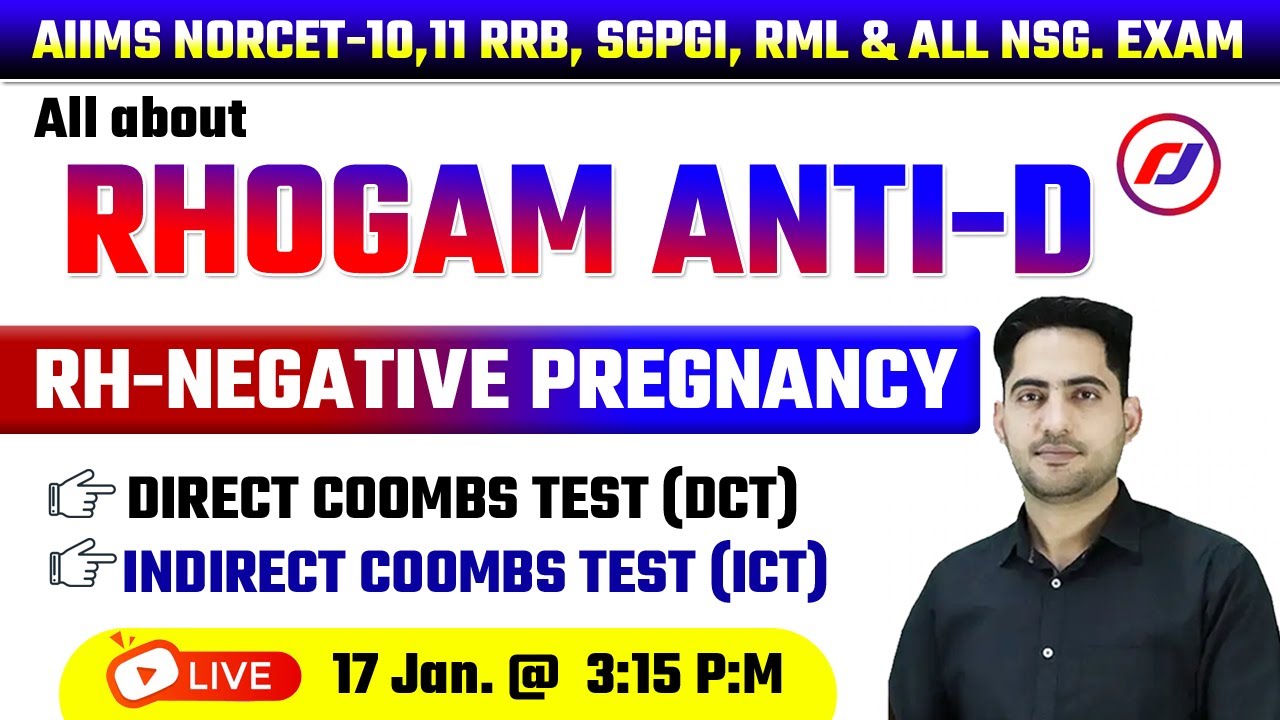 All about RhoGAM Anti-D | Rh-negative pregnancy |Direct Coombs Test (DCT)|Indirect Coombs Test (ICT)