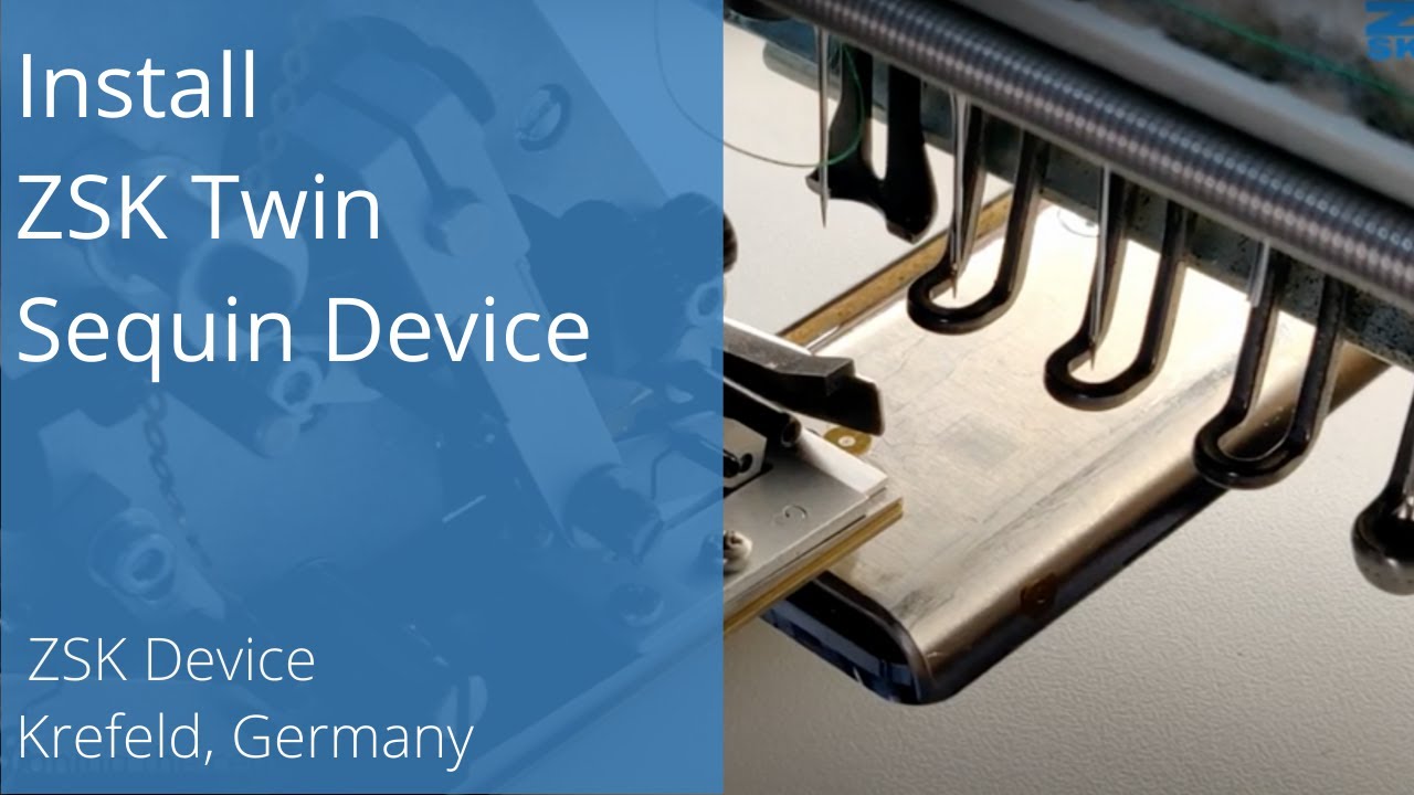 How To Setup A ZSK Twin Sequin Device