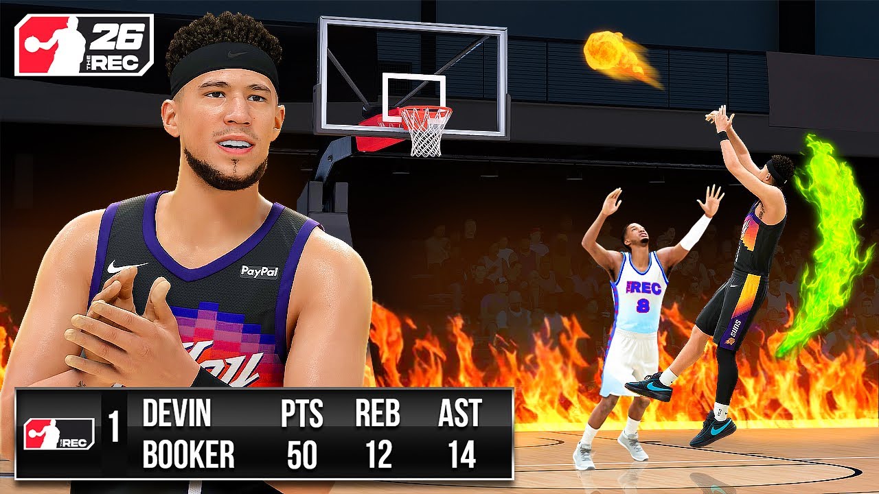 PLAYING REALISTIC on DEVIN BOOKER BUILD in COMP REC (NBA 2K26)