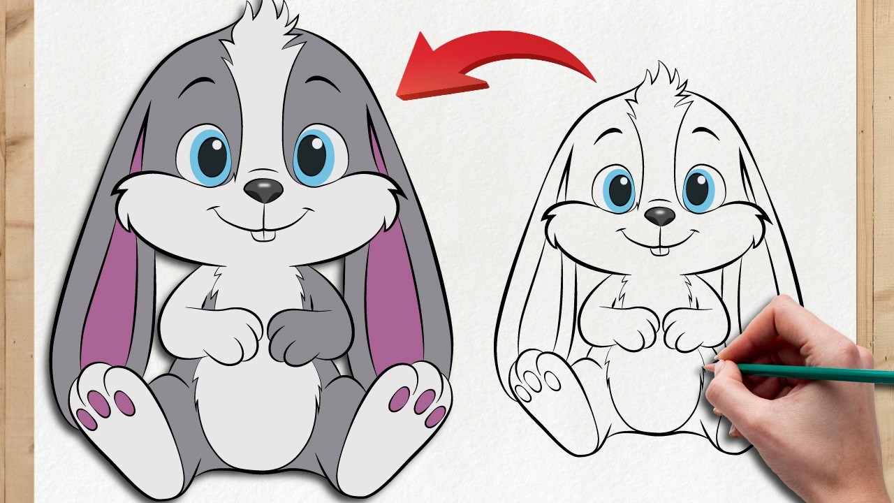 COMO DESENHAR UM COELHO 🐰 | Desenho kawaii fácil passo a passo | PrimoDesenhos