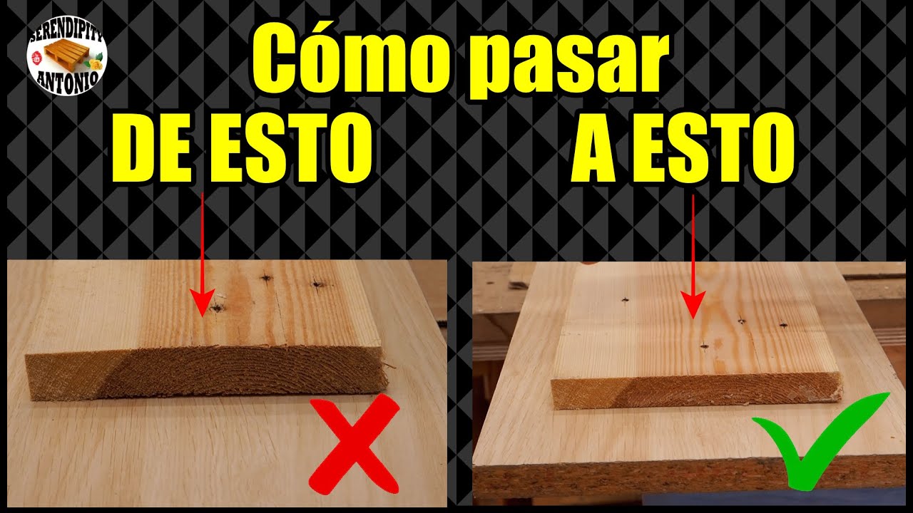 ¿MADERA DE PALET TORCIDA? Aprende a ENDEREZARLA y aprovecharla al máximo