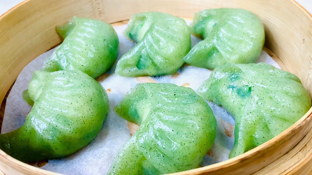 达哥精心制作纯天然广式点心【菠菜饺】，世界首富马斯克都很难吃得到！Shrimp & Spinach Dumpling!