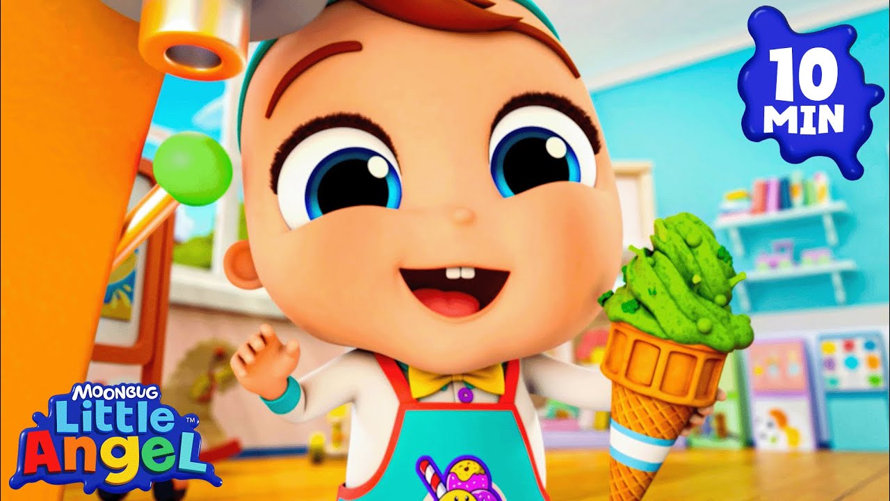 My Ice Cream Machine | Little Angel And Friends Kid Songs
