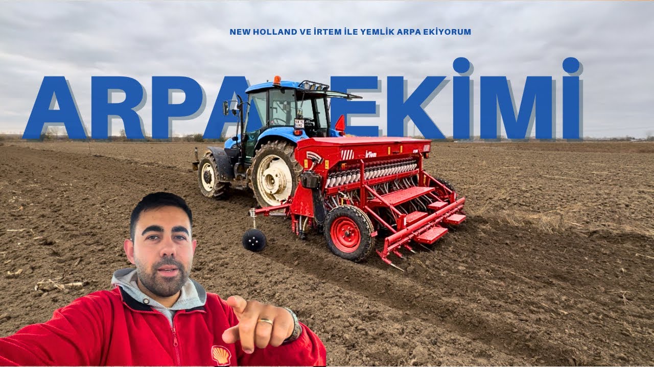 GÜNDÜZ GECE ARPA EKİYORUM 🌾 Yağmur sonunda geldi | Yemlik Arpa Finola