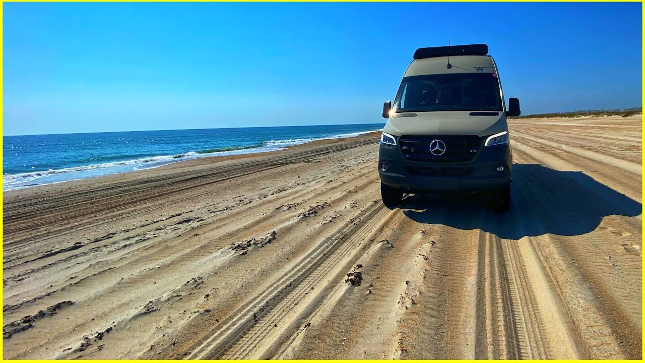 Our Van On Remote Beach… What Could Go Wrong? | CAPE LOOKOUT NC