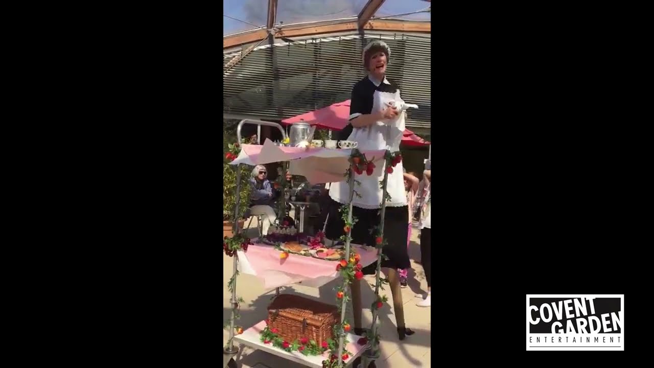 Bridie The Tea Lady- Stilt Walkabout Act
