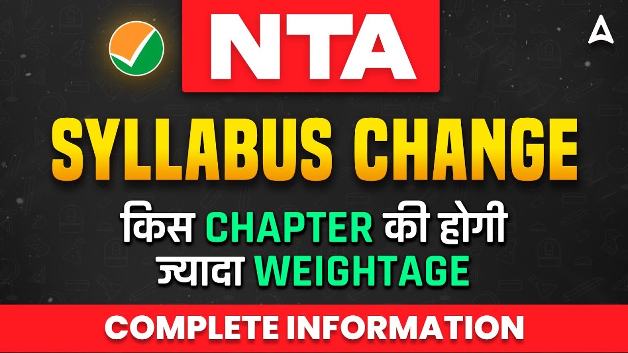 🔴NEET 2024 NTA SYLLABUS CHANGE | किस CHAPTER की हाेगी ज्यादा WEIGHTAGE | NTA SYLLABUS FOR NEET 2024