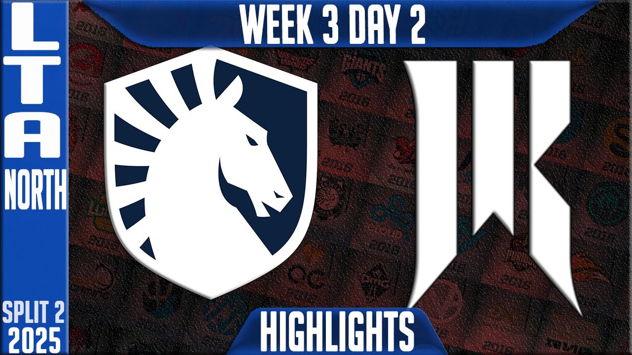TL vs SR Highlights | LCS W3D2 Split 2 2025 LTA North | Team Liquid vs Shopify Rebellion