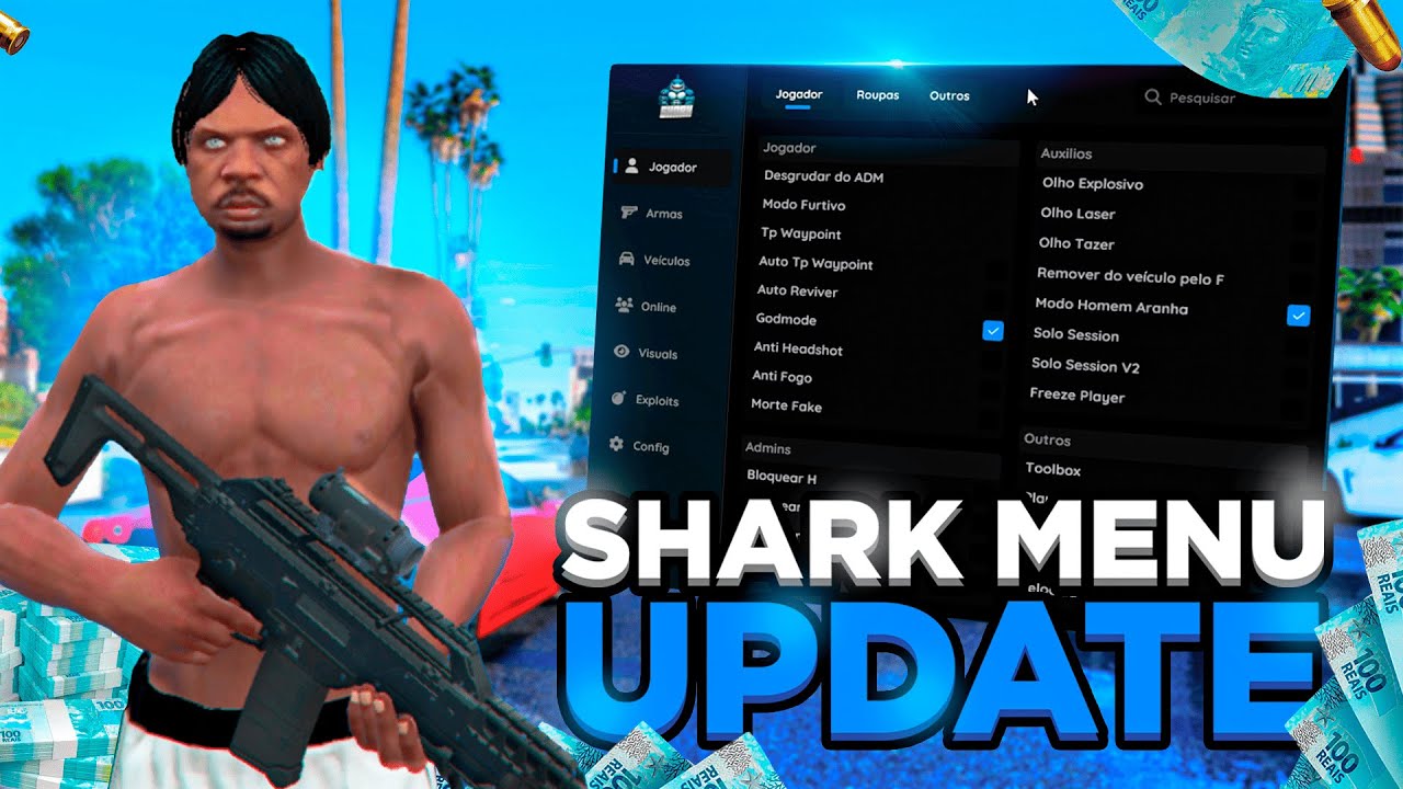 NOVA ATUALIZAÇÃO DO MOD MENU CRASHANDO JOGADORES ( SHARK MENU )