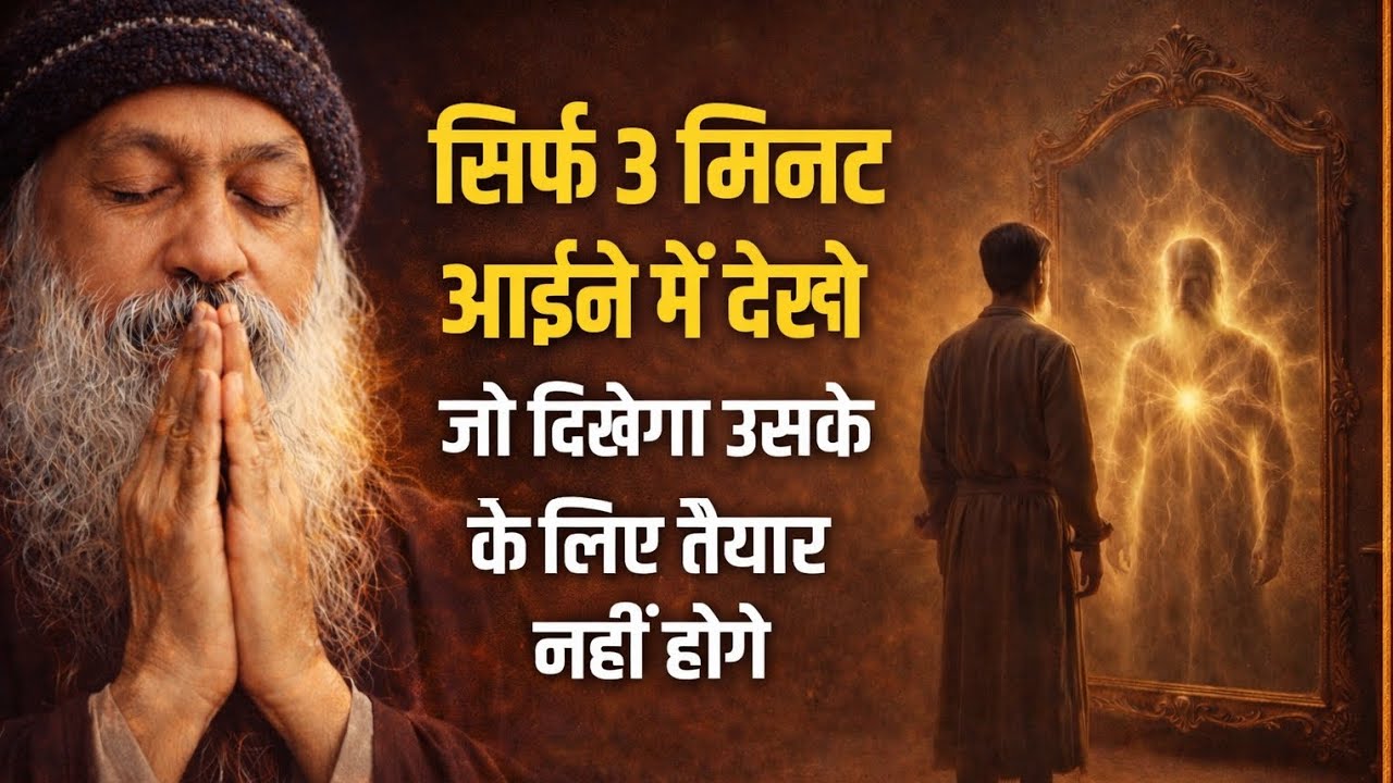 Osho - सिर्फ 3 मिनट आईने में देखो… जो दिखेगा उसके लिए तैयार नहीं होगे #osho 