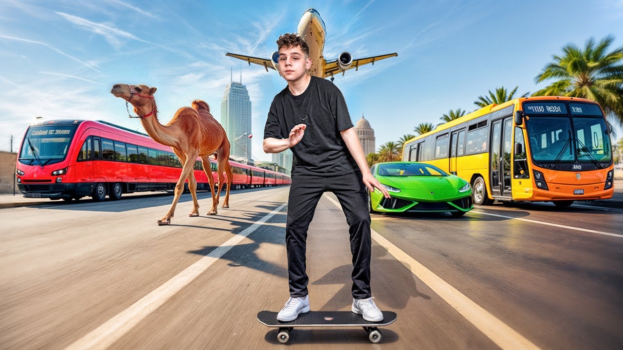 جربت أنواع المواصلات خلال 24 ساعة 🚇🚲🐫 