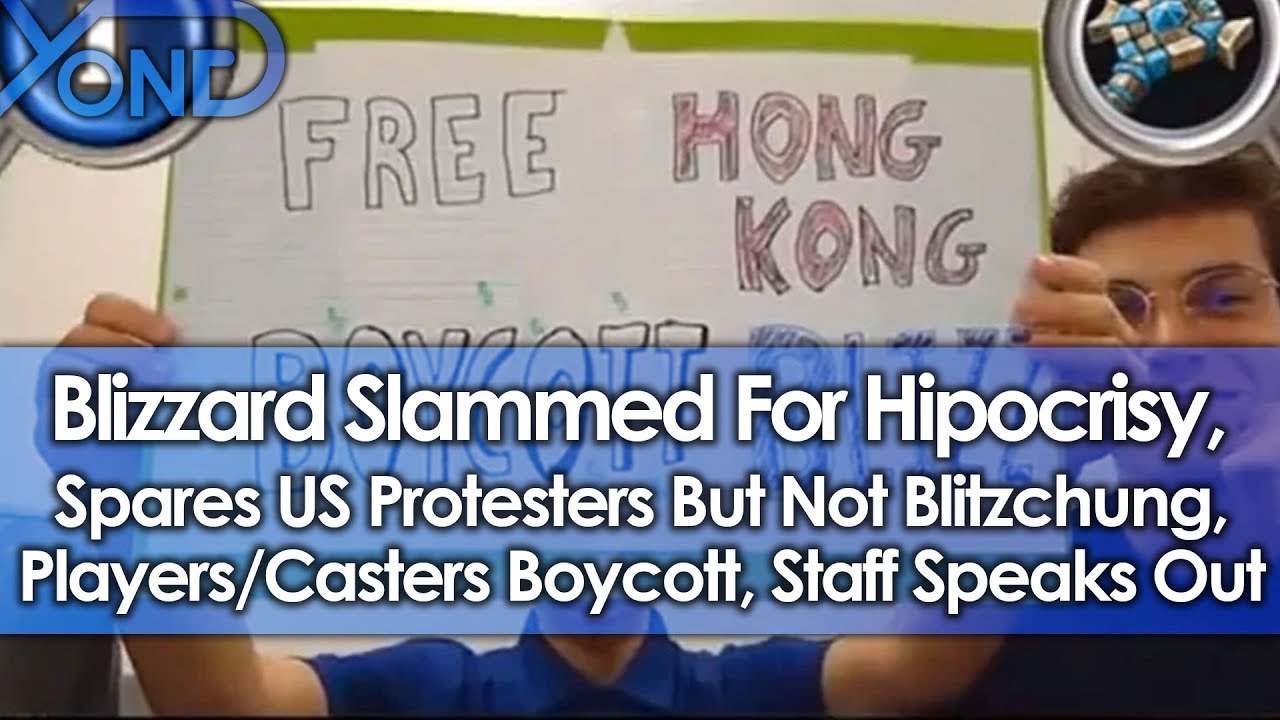 Blizzard Slammed For Hipocrisy, Spares US Protesters But Not Blitzchung, Casters/Players Boycott