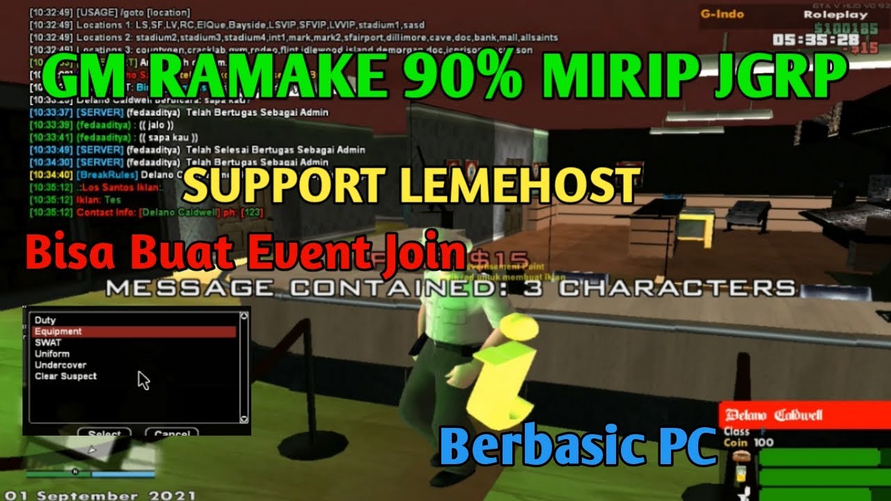 BAGI-BAGI GM RAMAKE MIRIP JGRP SUDAH TRANSLATE, Fix Bug Dan Penambahan Fitur Support Lemehost