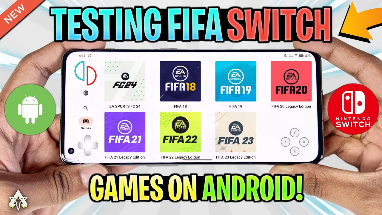 TESTING ALL FIFA SWITCH GAMES ON ANDROID - FC 24/ FIFA 23 ON ANDROID & MORE! (YUZU)