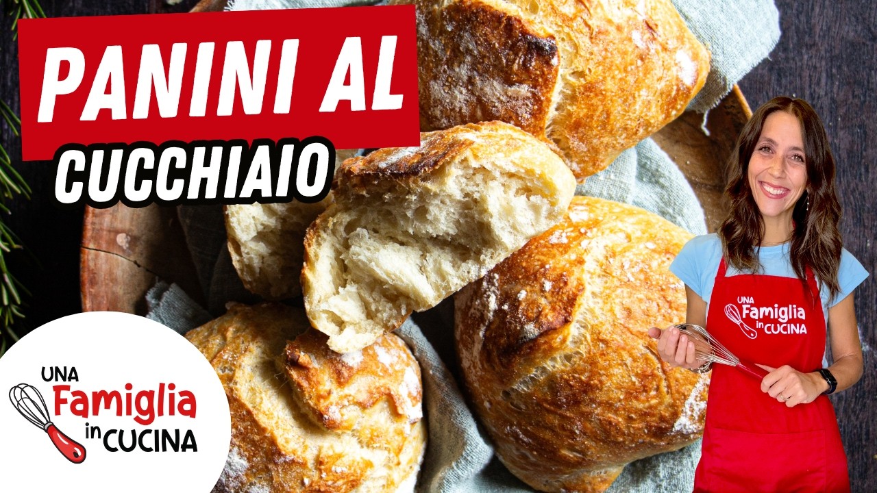 PANINI AL CUCCHIAIO – Ricetta Senza Planetaria e Senza Sporcare la Cucina! Da non perdere!