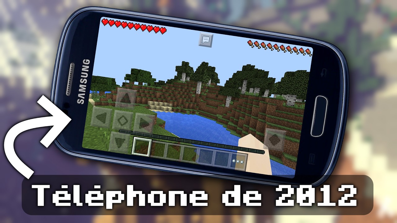 Minecraft… sur un téléphone antique (de 2012)