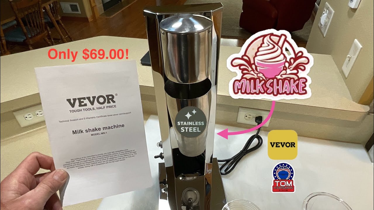 Review of The VEVOR Milk Shake Maker! / Let’s Make a Homemade Milkshake!