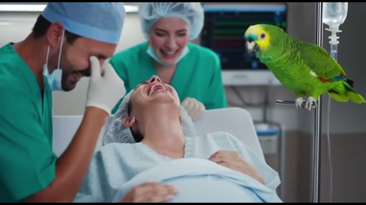 🦜🎤 El loro más divertido del mundo aparece en una sala de parto