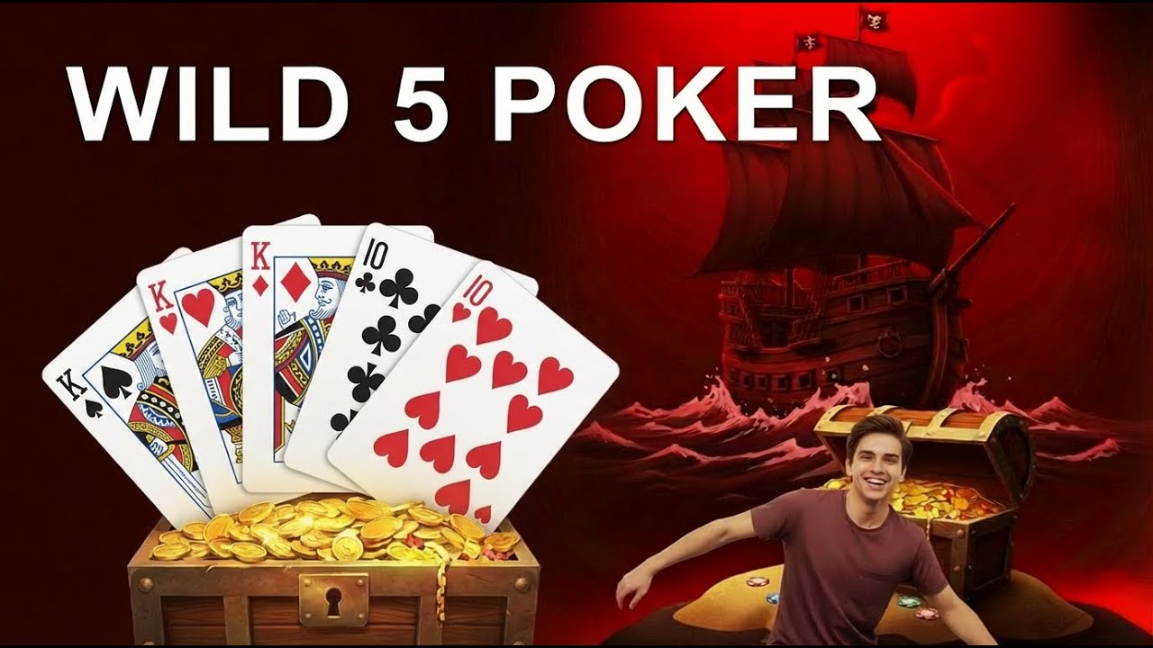WILD 5 w pokerze &ndash; (otrzymuje duży ful)