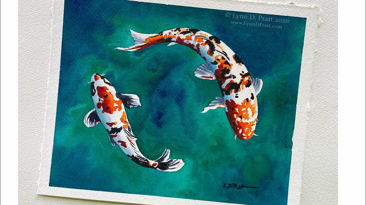 Painting Koi Fish with Watercolor