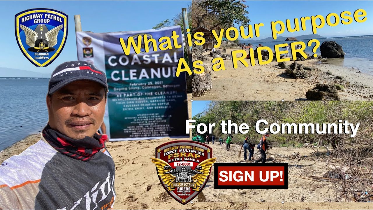 HPG / FSRAP / LERAP / Bantay-Bayan Riders Club Coastal Cleanup | Community Service | Team Kavacat