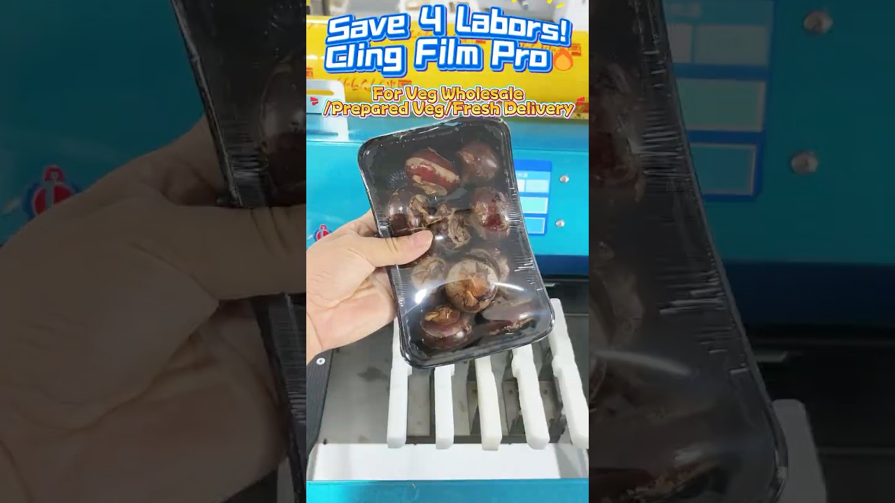 Cling Film Packaging Machine | Save 4 Labor for Veg Wholesalers & Fresh Produce Distributors