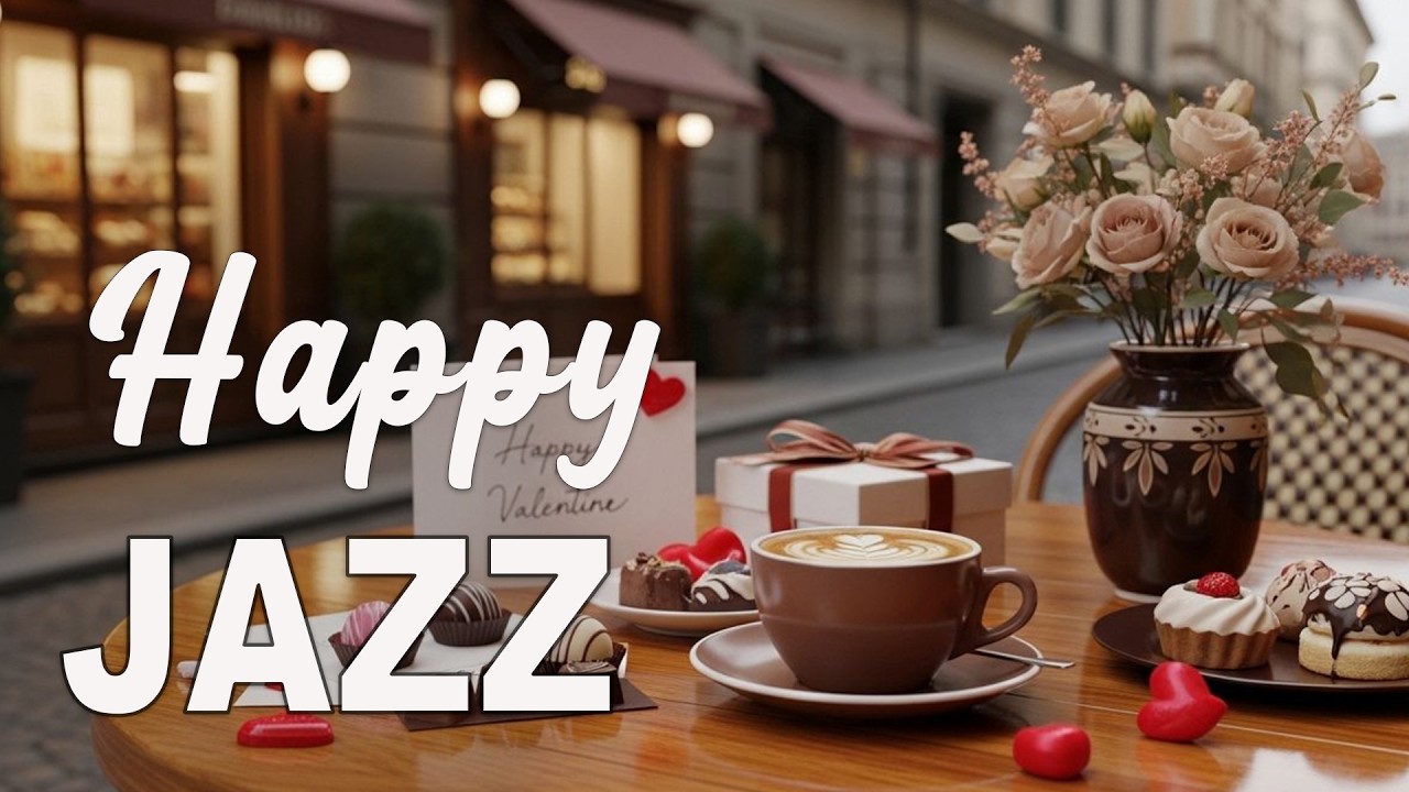 Happy Jazz 🍫💕 Coffee Shop Ambiance -  Sweet Cafe Music for Upbeat Moods