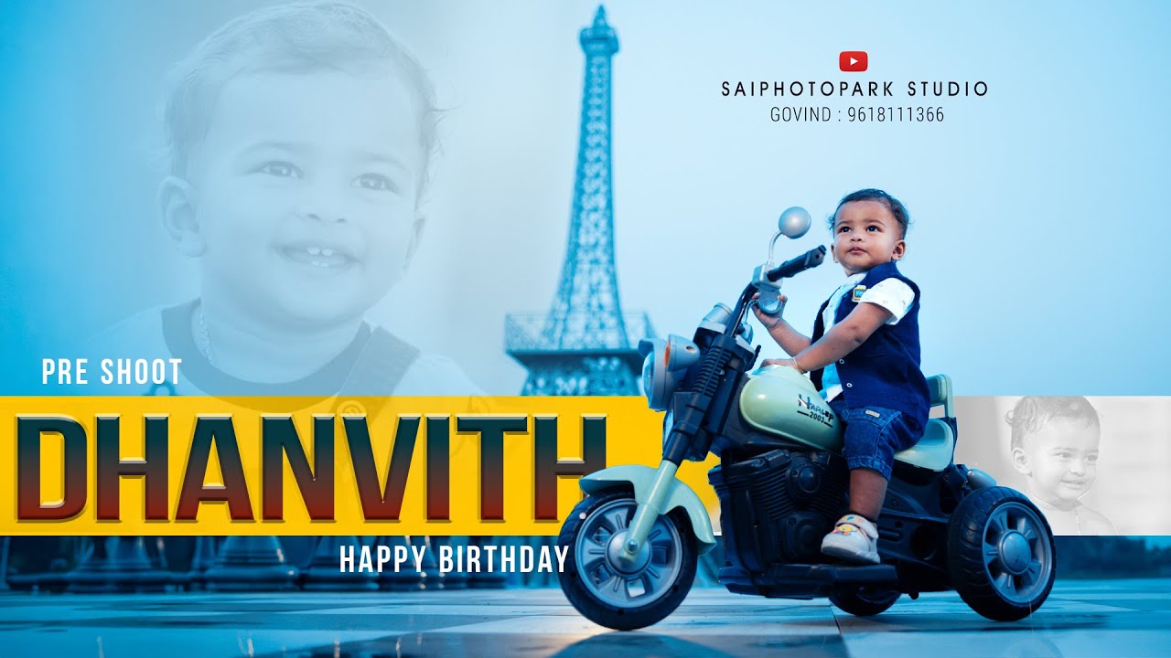 Dhanvith | Pre Birthday Shoot | Chirala| Chitrapuri Studio | Saiphotopark Studio |Addanki