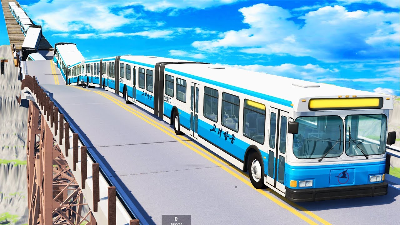 Articulated Bus Crashes #2 - BeamNG DRIVE | CrashTherapy