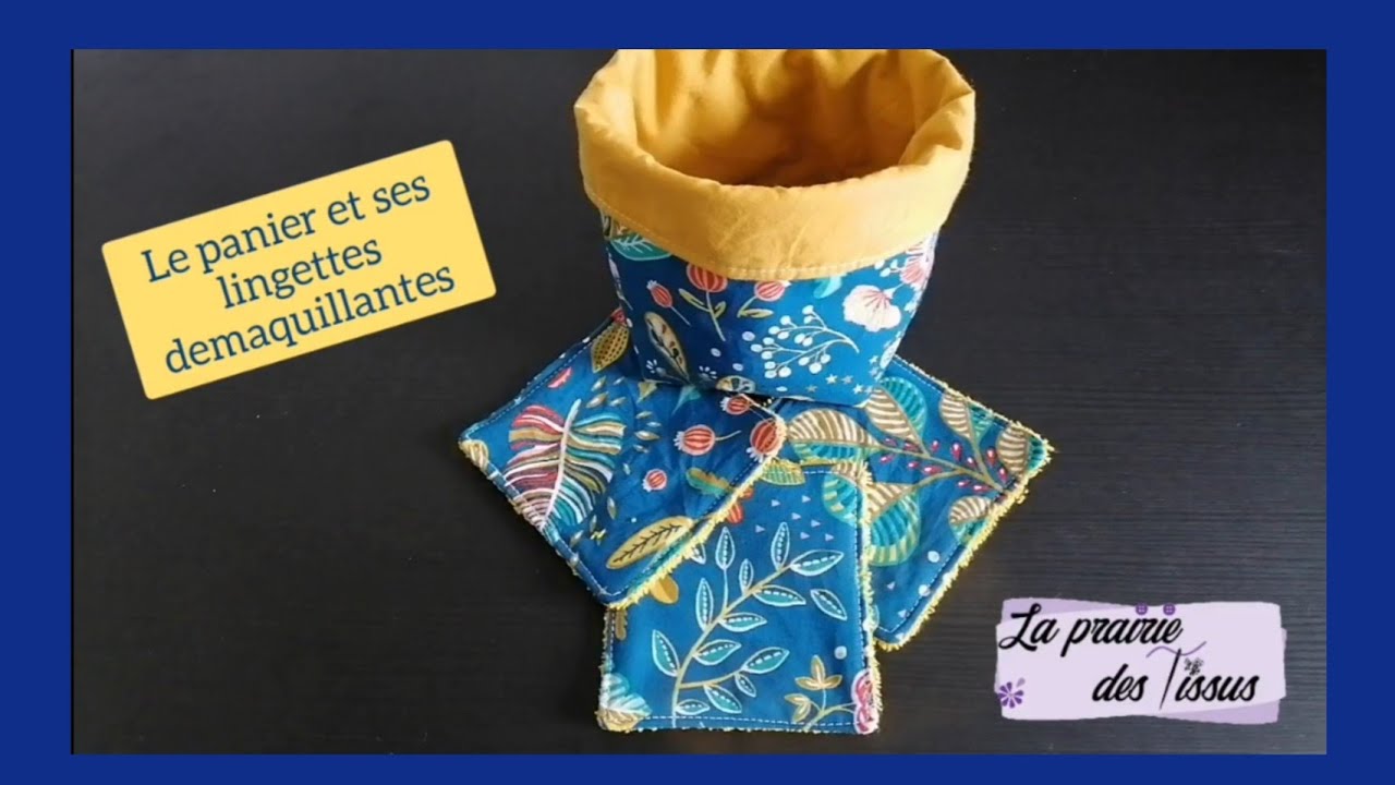 Tuto couture facile ~ Le panier et ses lingettes - Cindy la couturière