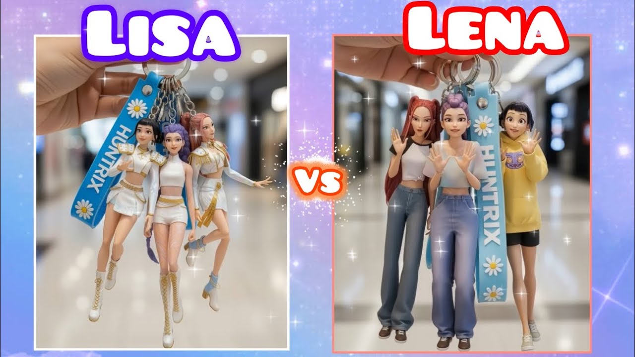 Lisa or lena? 💜💕 kpop huntrix vs sajaboy #lisa #lena #trending #lisaorlena #kpop #huntrix #sajaboys