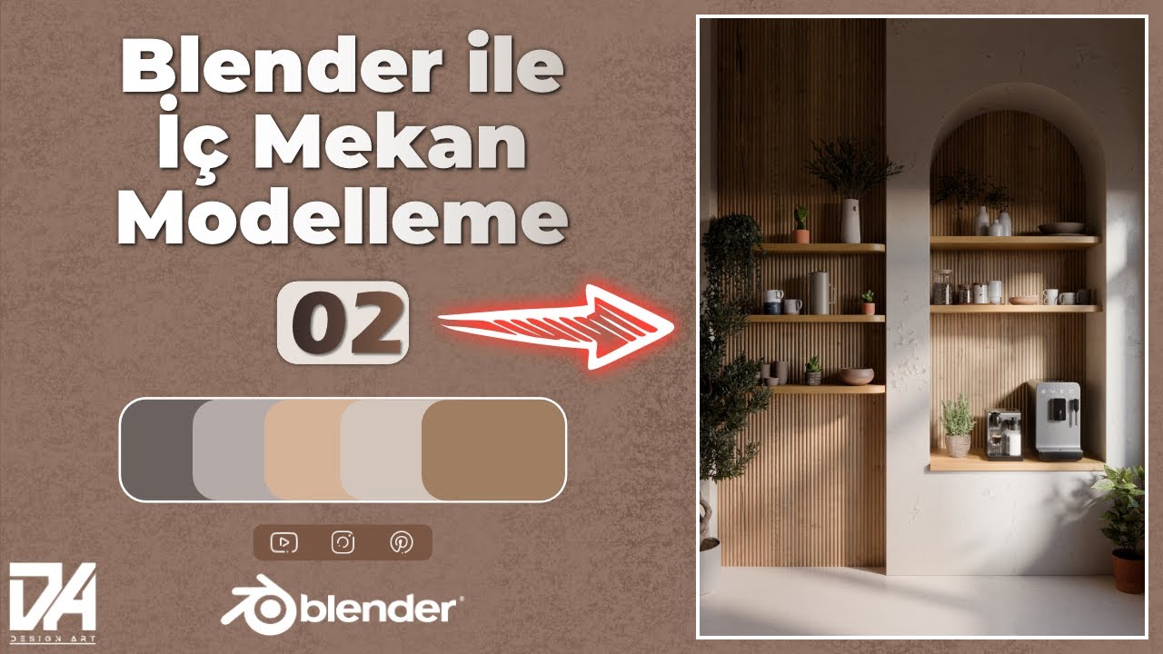 Blender ile Gerçekçi İç Mekan Modelleme 02