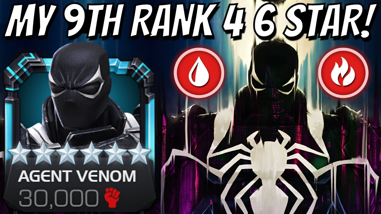 6 Star Rank 4 AGENT VENOM Gameplay - 32+ ENDGAME BOSSES!! MAXIMUM SHOWCASE!!!