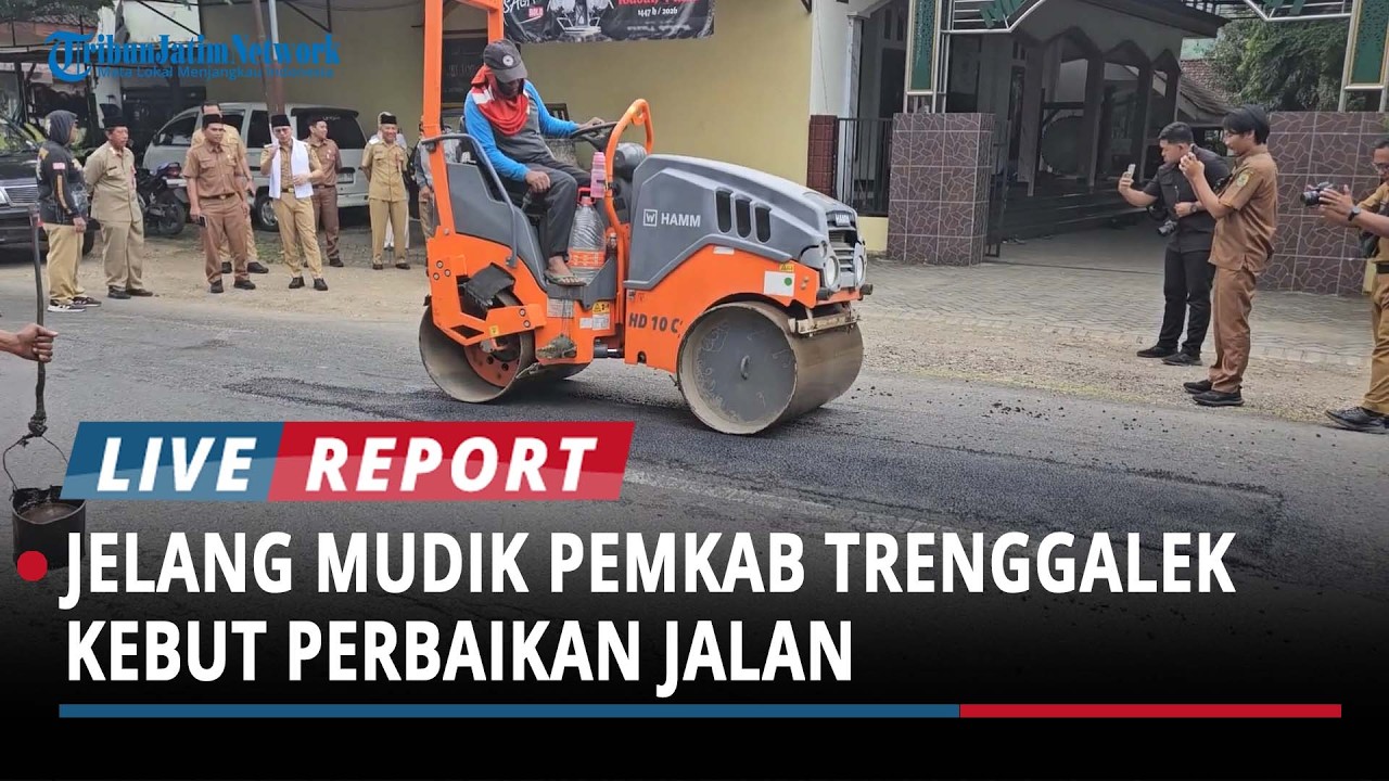 Jelang Arus Mudik Lebaran 2026, Pemkab Trenggalek Kebut Perbaikan Jalan Rusak
