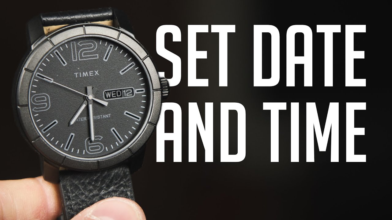 How to set time and date on Timex Style Watch