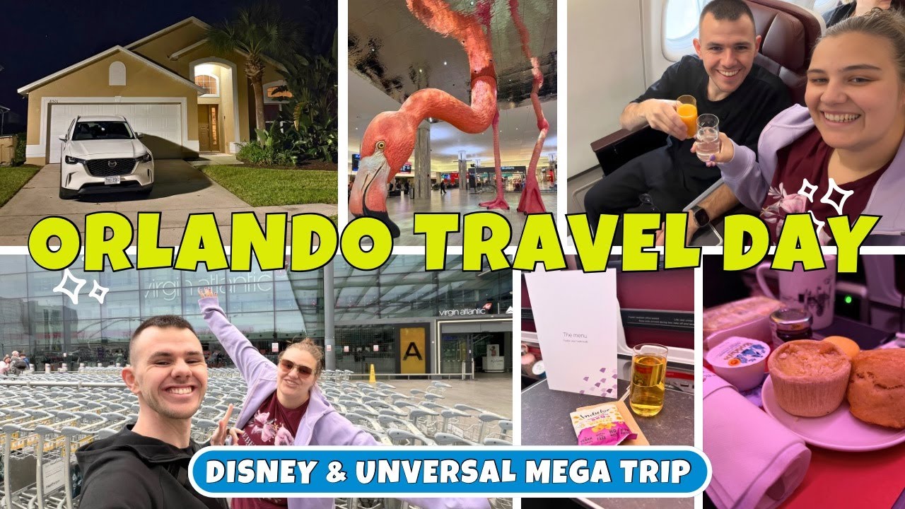 Orlando Travel Day to the Magic! ✈️🎢🐭 Virgin Premium | SIXT Car | Emerald Island Villa