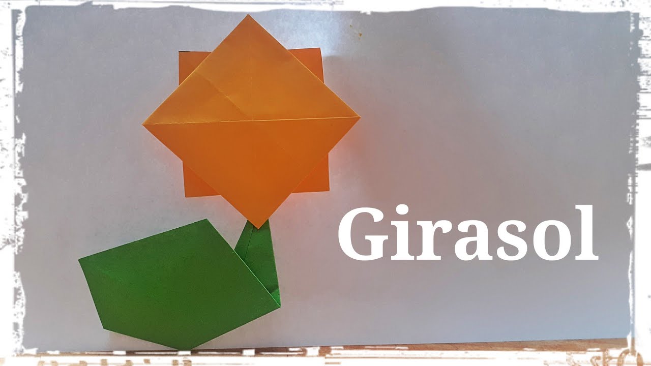 Flor de Papel 10 (Girasol) - Origami