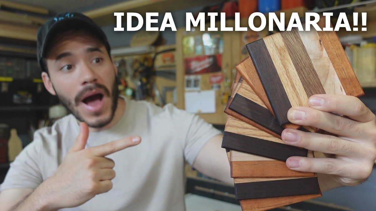 IDEA MILLONARIA de CARPINTERÍA | Porta Vasos de Madera