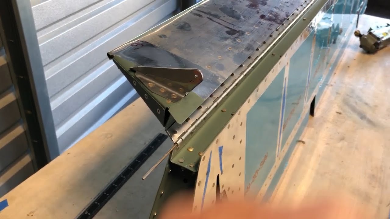 9-17 Riveting the Trailing Edge and Trim Tab