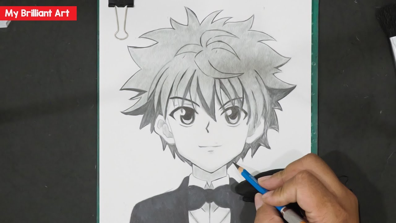 How To Draw Killua Hunter x Hunter Easy - My Brilliant Art