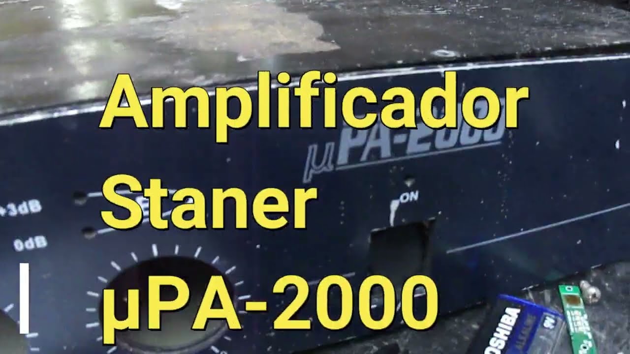 Defeito e conserto Amplificador Staner µPA-2000
