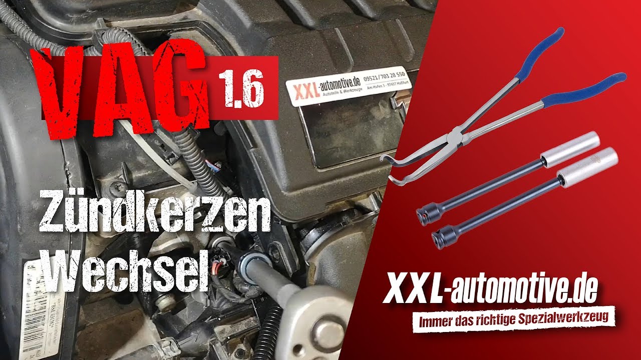 Zündkerzen Wechsel in 10 Min. mit Werkzeug von Stahlmaxx - VAG VW Seat Skoda Audi 1.6 Golf Passat
