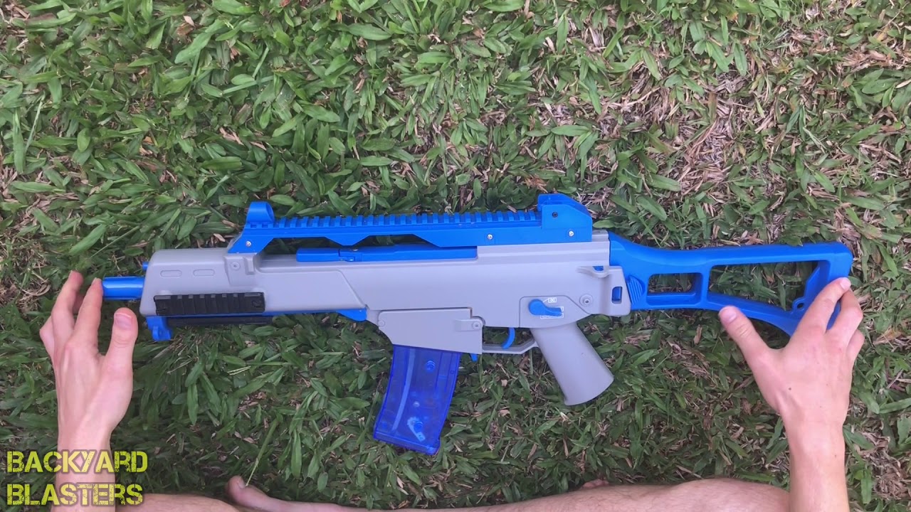 Wells G36C fully automatic Gell Ball Blaster Rifle Review | Backyard Blasters