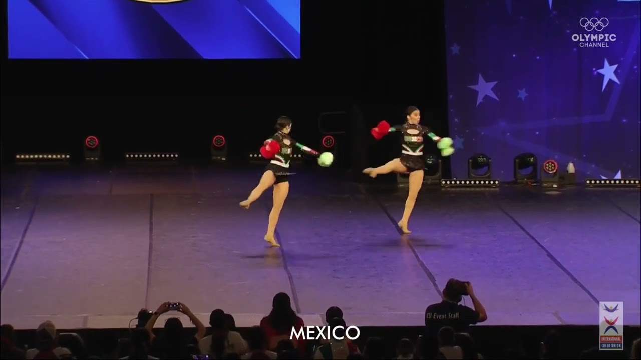 MEXICO DOUBLES POMS 2024 FINAL - ICU Junior World & World Cheerleading Championships