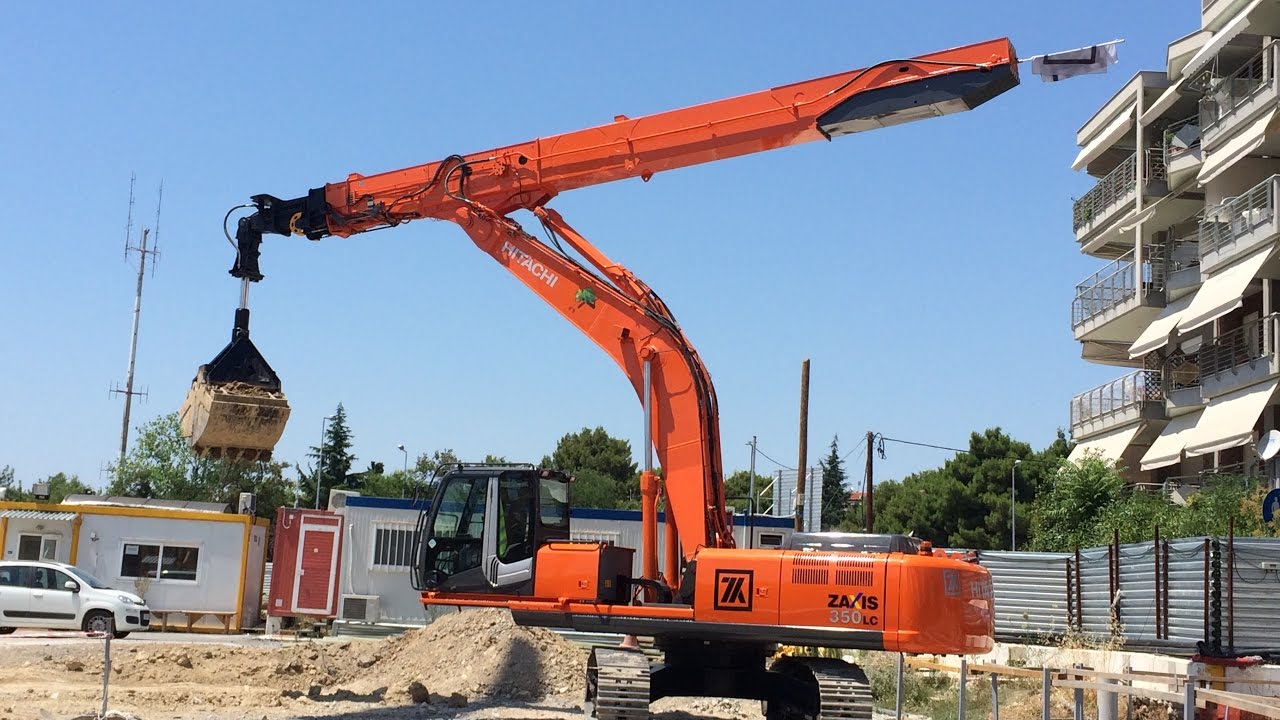 Hitachi Zaxis 350LC Excavator With Telescopic Arm