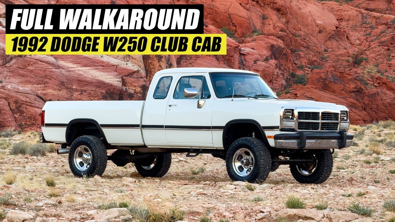 1992 Dodge W-250 Club Cab Cummins Walk Around