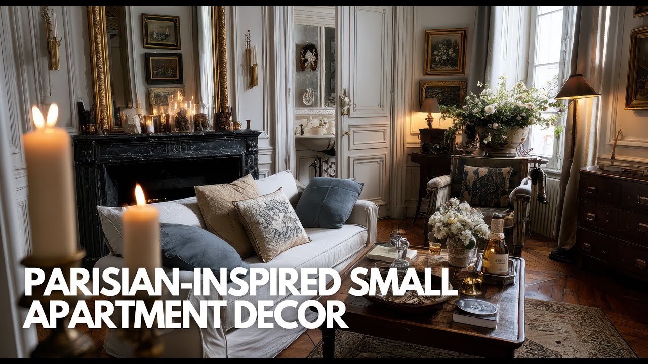 Parisian Inspired Small Apartment Decor That Blends Modern and Classic French Style