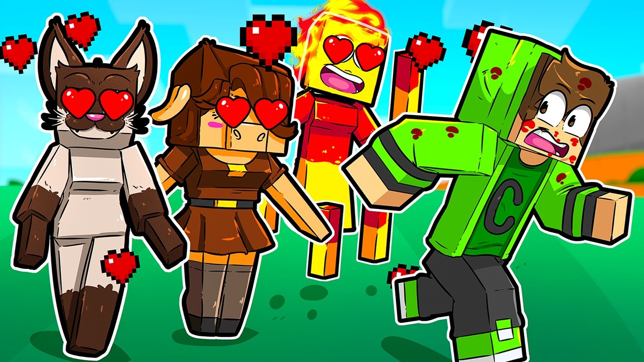 МОБЫ СТАЛИ ДЕВОЧКАМИ в Minecraft 4!